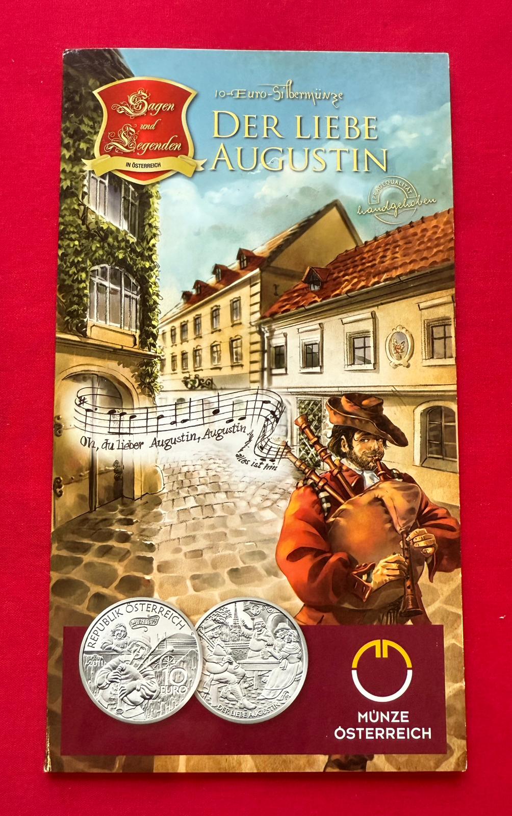 10 Euro Österreich 2011 - Der liebe Augustin - Serie Sagen und Legenden