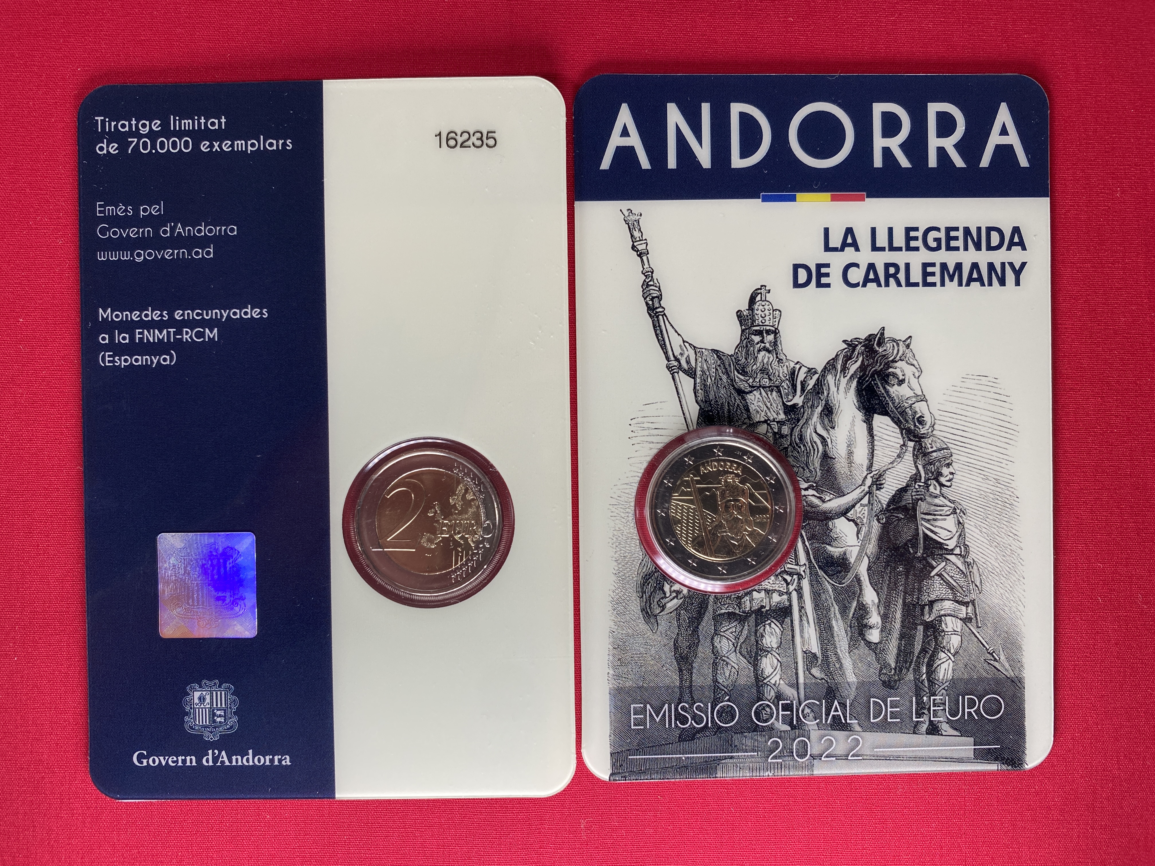 Andorra 2022 - 2 Euro Münze „Die Legende von Karl dem Großen“ 