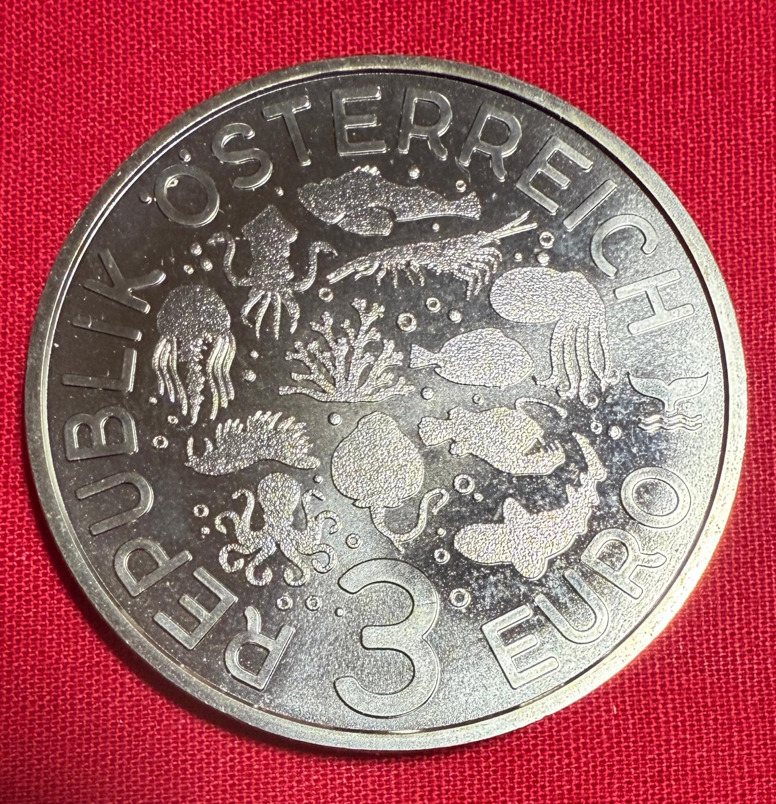 Österreich 2016 - Fledermaus - 3 Euro Tier-Taler Serie