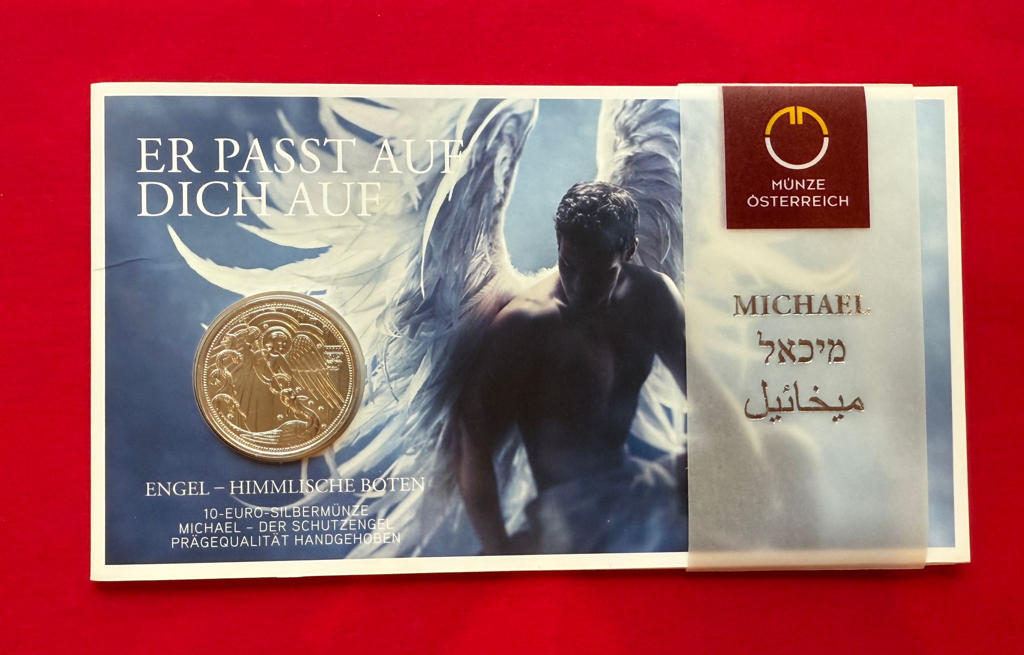 10 Euro Österreich 2017 - Erzengel Michael im Blister - Serie Himmlische Boten