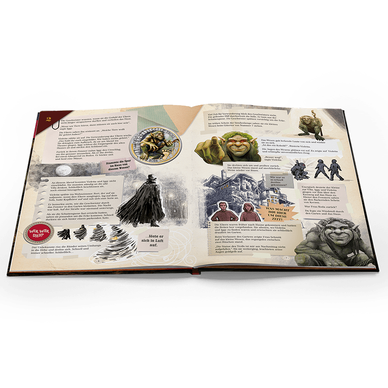 Sammelalbum ohne UV Taschenlampe -  3 € Münzen Serie "Fantastische Fabelwesen"