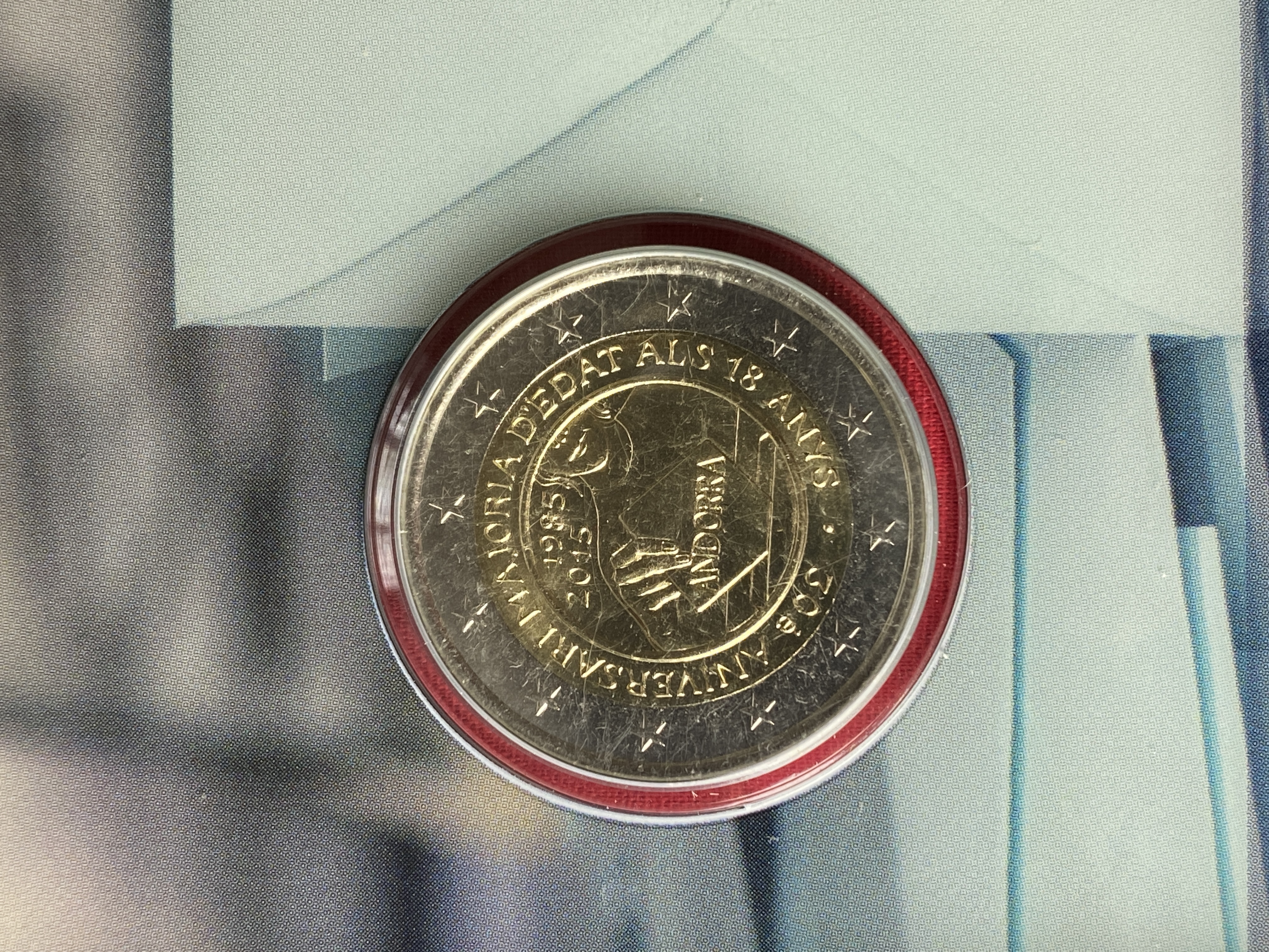 Andorra 2015 - 2 Euro Münze „30 Jahre Volljährigkeit für 18-Jährige“ 