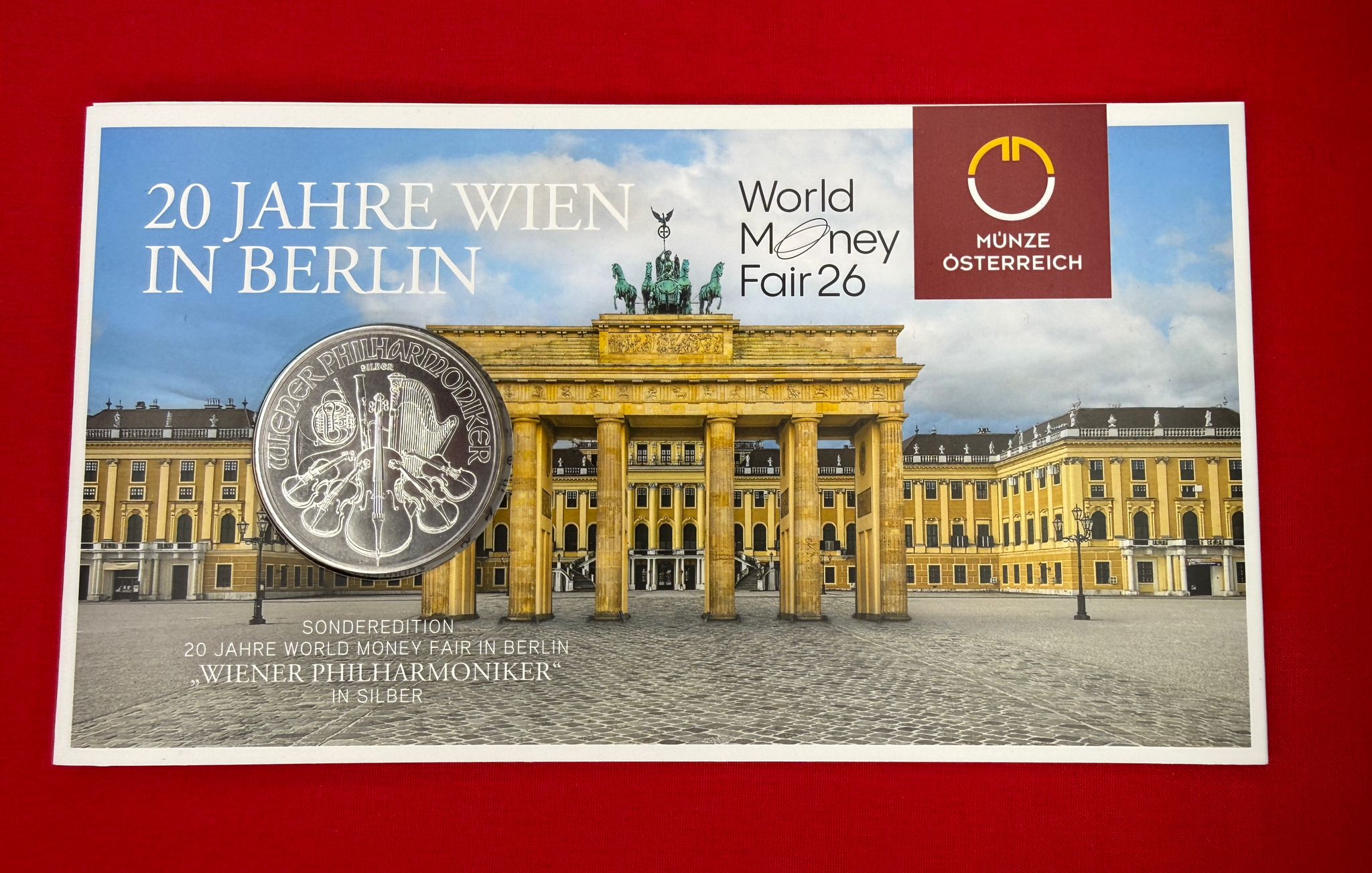 Österreich 2026 - 1 Unze Silberphilharmoniker World Money Fair Edition