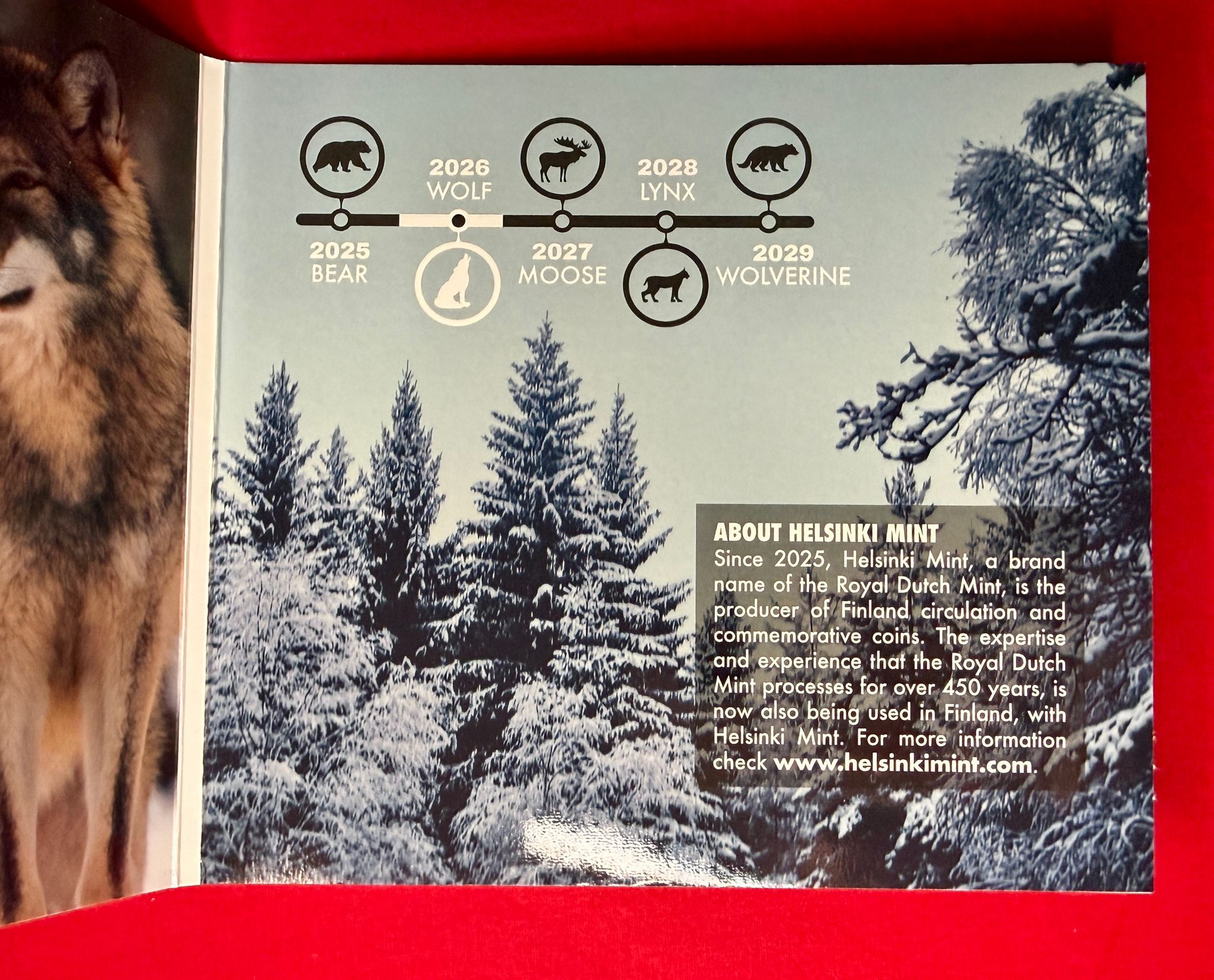 Finnland 2026 - Wolf - Kursmünzensatz World Money Fair Big Five