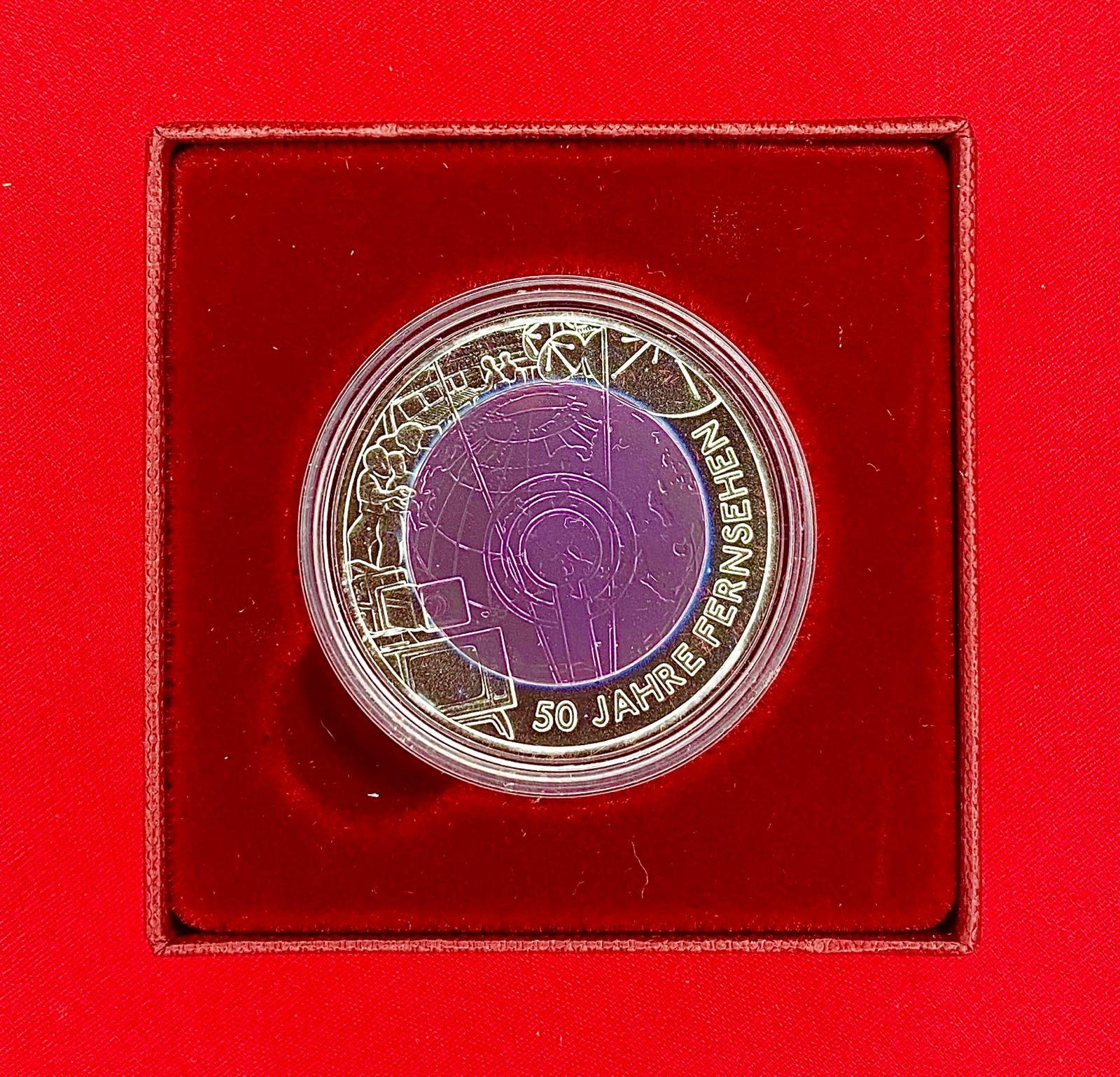 Österreich 2005 - 50 JAHRE FERNSEHEN - 25,00 Euro  Silber-Niob Münze