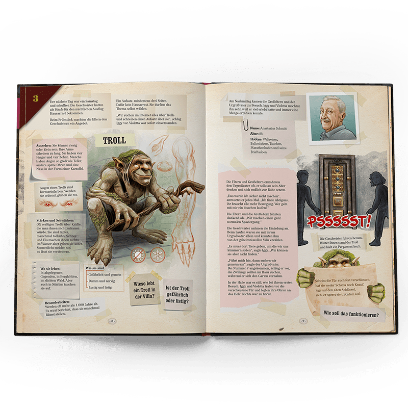 Sammelalbum ohne UV Taschenlampe -  3 € Münzen Serie "Fantastische Fabelwesen"