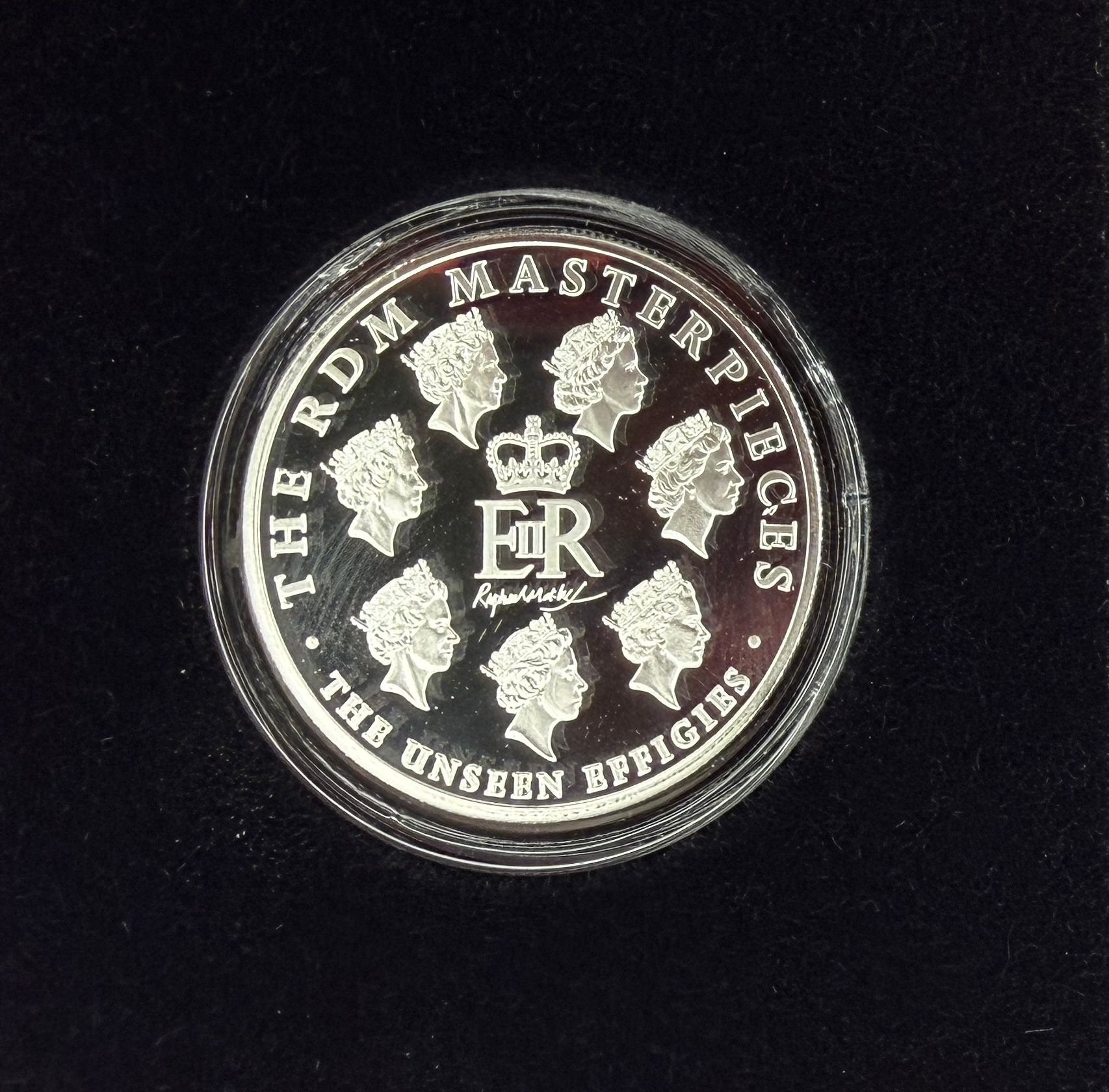 1 Unze Silber Queen Elisabeth II - Tower-Mint-London - World Money Fair 2026 mit Unterschrift vom Münzdesigner