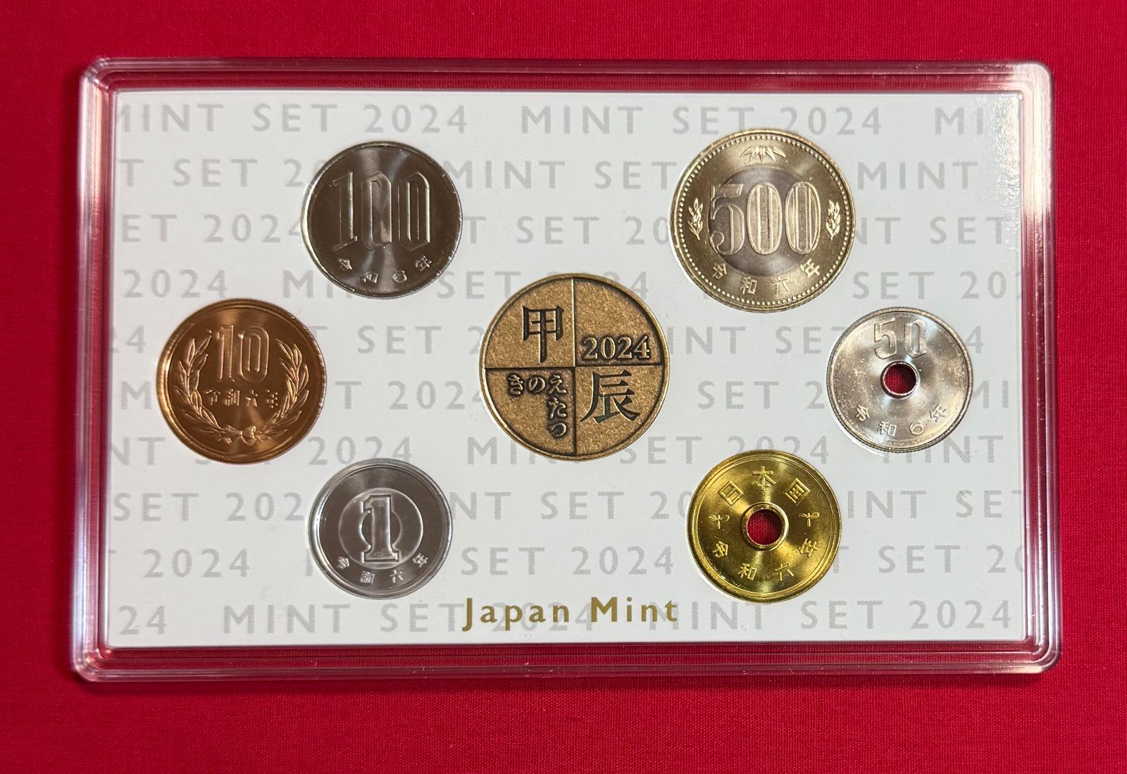 Japan - Kursmünzensatz World Money Fair 2024 