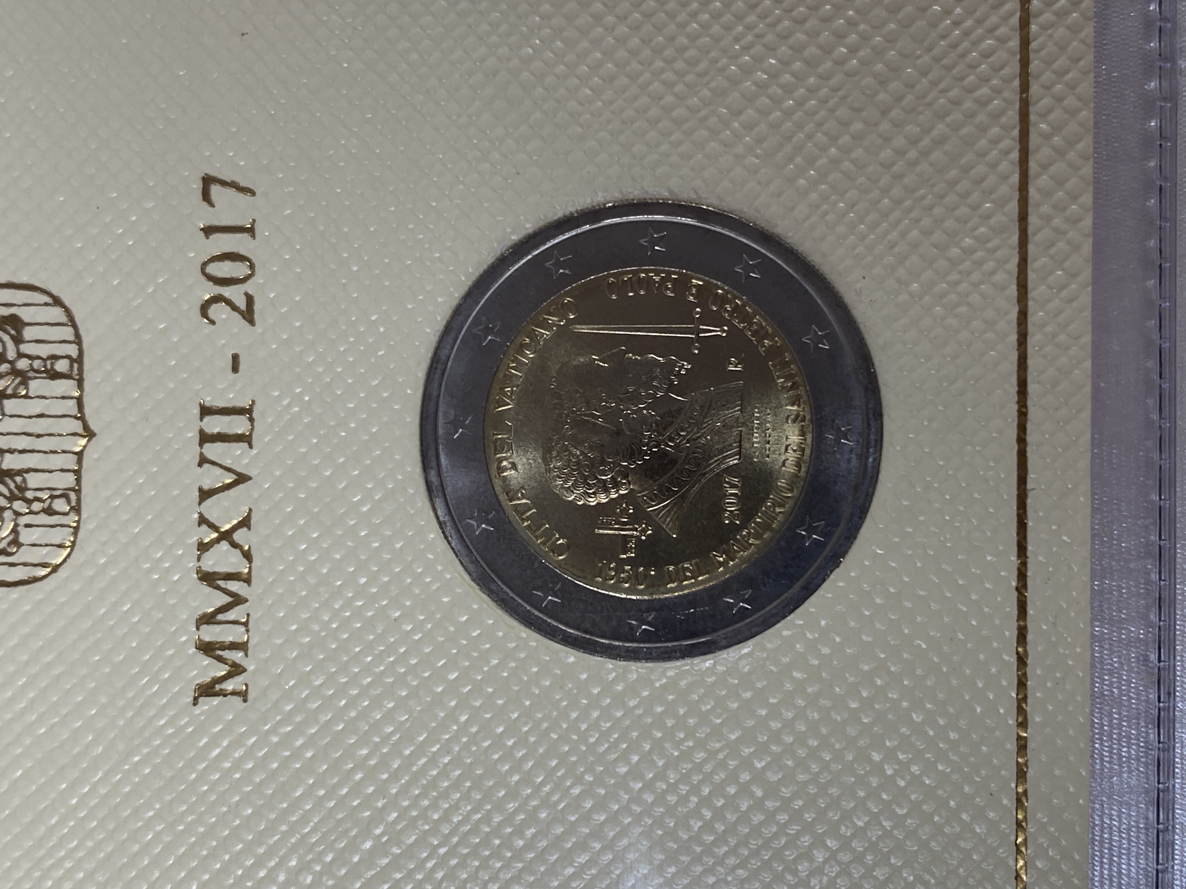 Vatikan 2017 - 2 Euro Münze „1950. Jahrestag des Martyriums der Heiligen Petrus und Paulus“ 2017