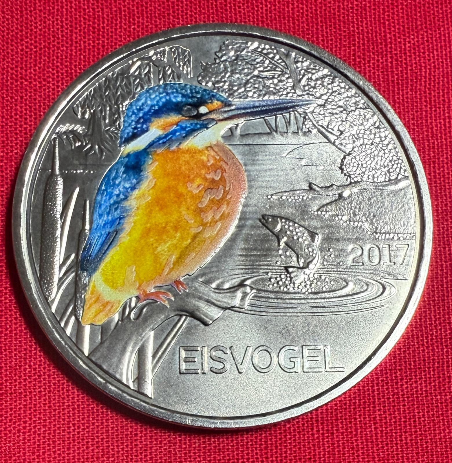 Österreich 2017 - Eisvogel - 3 Euro Tier-Taler Serie