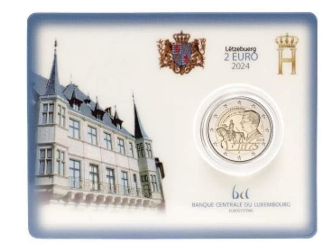 Luxemburg 2024 Blister - 2 Euro Münze "175. Todestag von Großherzog Guillaume II.“  