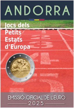 Andorra 2025 - 2 Euro Münzen  „Spiele der Kleinstaaten Europas / Jocs dels Petits Estats d’Europa“ 